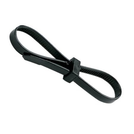 PANDUIT 6-13/16" L, 3/16" W, Black Plastic Cable Tie, Package quantity: 1000 SSB2S-M0
